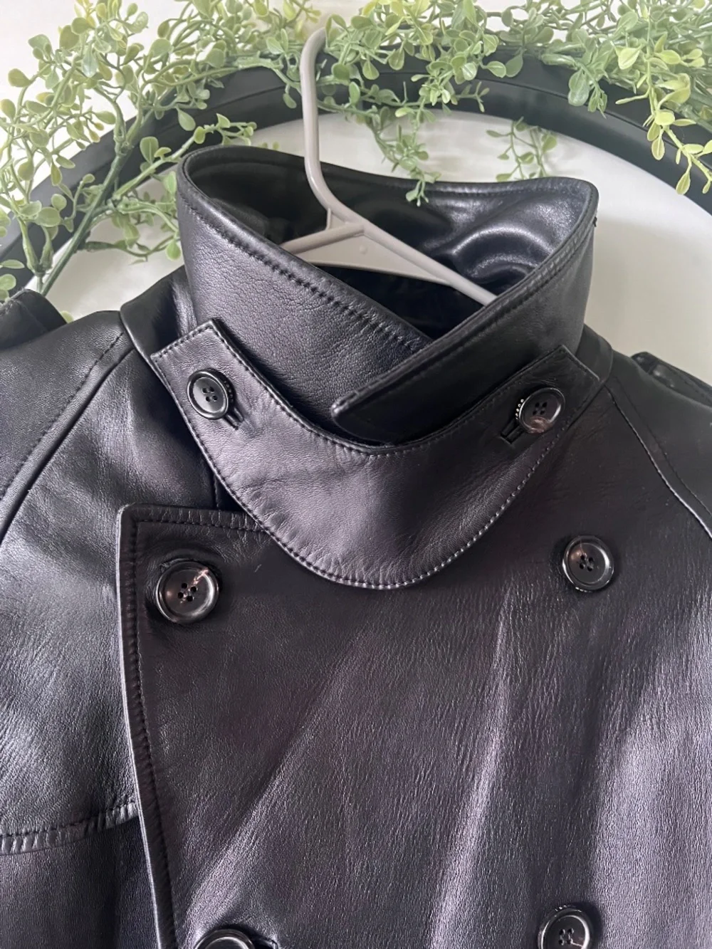 Gucci Leather Trench Coat